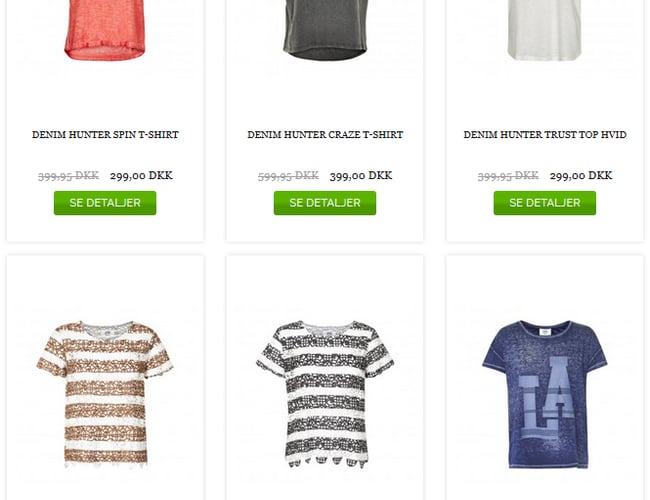 Dametøjswebshop med stabil omsætning