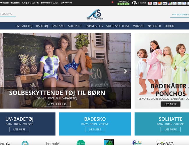 Webshop med salg til Danmark, Sverige og Norge - salg af alt til solferien