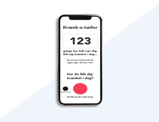 Danmarks billigste og sjoveste app - Krænk-o-meter app.