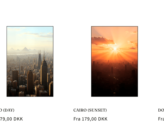 Dropshipping butik med salg af unikke plakater