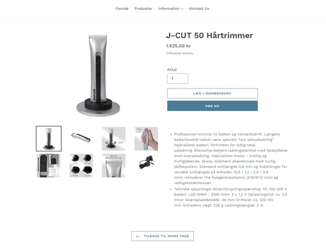 Hårtrimmere.dk - Dropshipping webshop god mulighed for ekstra indtjening