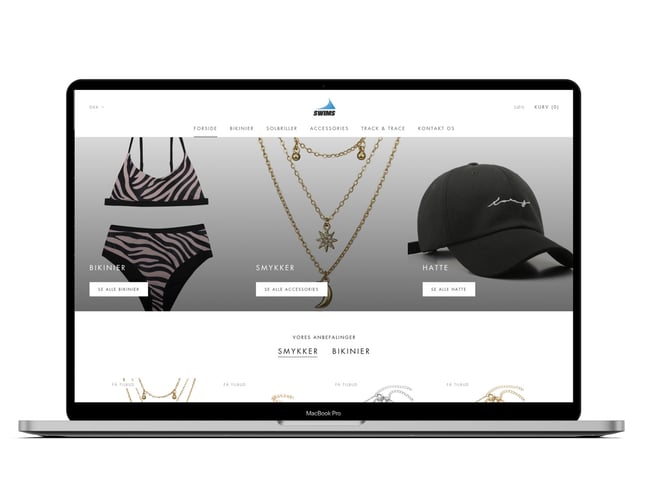 Klargjort Dropshipping Webshop med salg af Badetøj med mere