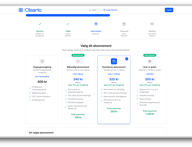 Danmarks mest intuitiv platform for vinduespudsning – Cleario.dk