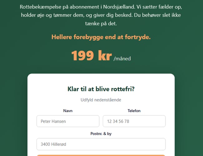 Abonnementsvirksomhed - Rottefænger