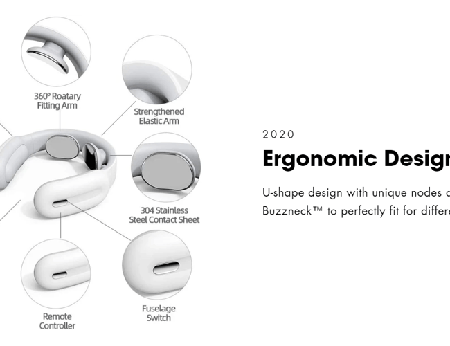 Buzzneck.com - Smart halsmassage - Ny tendens