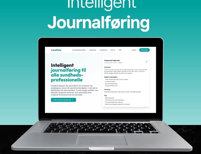 Færdigudviklet softwareplatform til intelligent journalføring