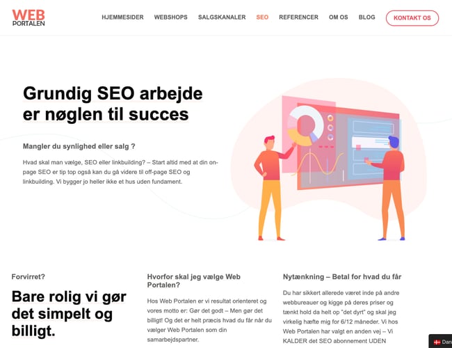 Sælger ny opstartet webbureau - www.web-portalen.dk