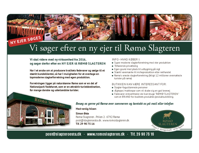 Slagterforretning med stort potentiale for nethandel