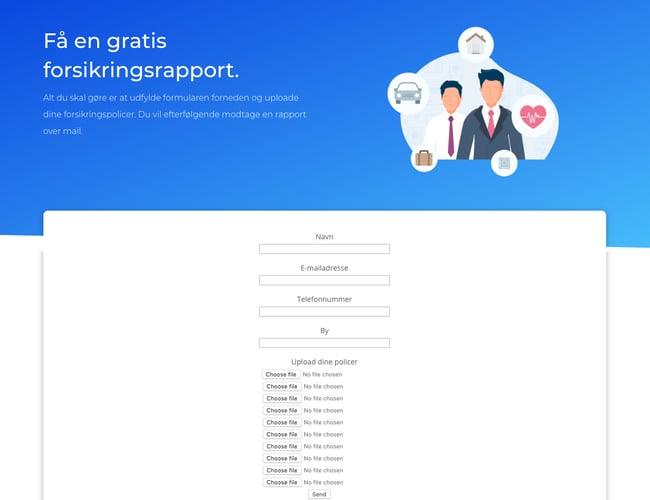 Forsikringsbesoeg.dk - Forsikrings lead portal