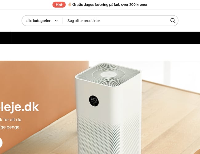 Webshop med bredt udvalg - Dropshipping - Omsætningen er i niveauet 800.000 til 900.000 mio kroner om året.