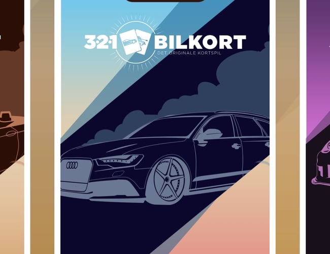 Mobilspil baseret på "Bilkort" til iPhone og Android