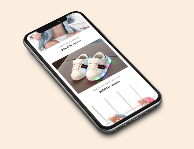 Webshop med salg af baby tøj/udstyr søger partner - Omsætning 2018: 1.100.000 DKK 
