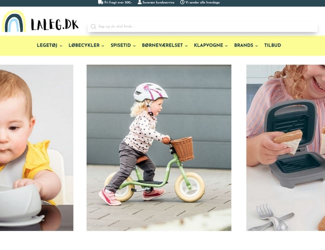 Laleg.dk - etableret webshop med salg af legetøj - Omsætning i 2021: 116.800 kr.