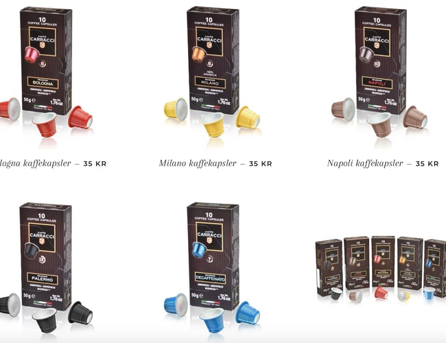 Kaffe webshop + agentur med stærk Italiensk leverandør + B2B salg 