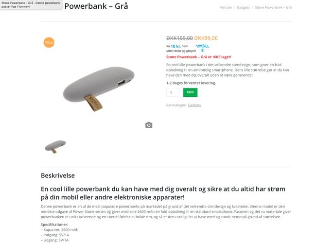 Dingadget.dk webshop med 280% vækst i 2019 og 950.000 i omsætning. 