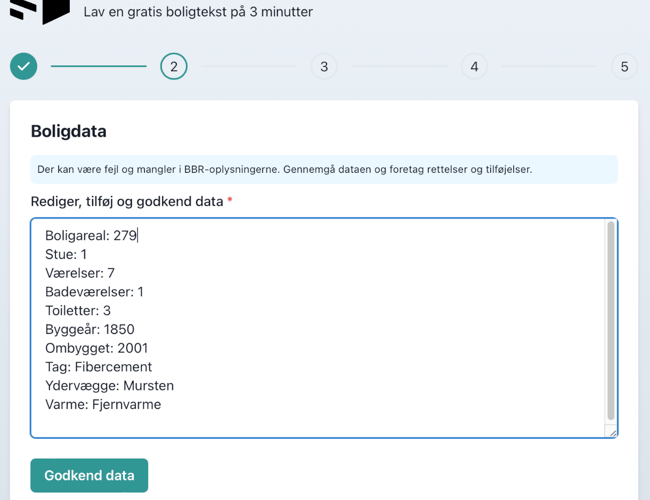 Boligtekst.ai - AI værktøj til ejendomsmæglere og tekstforfattere + templates til andre brancher