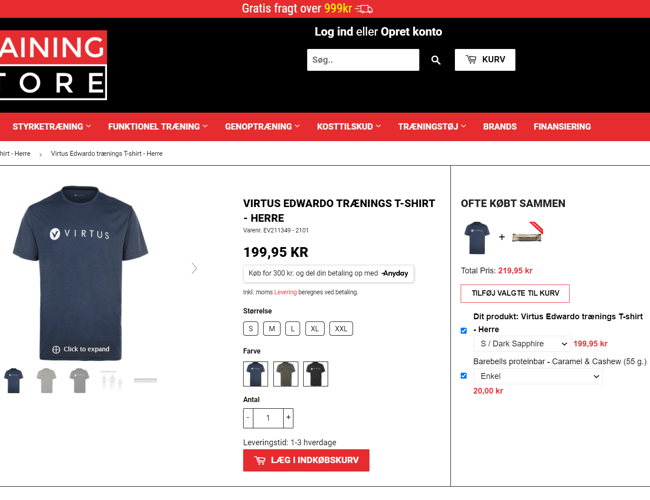 Køreklar fitness og livsstilsbutik sælges! - Med en omsætning på 275.000 kr. (på blot 6 måneder) 