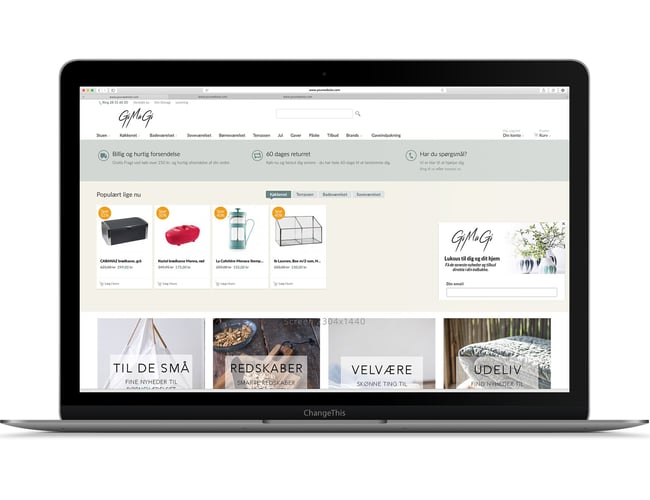 gimagi.dk - Moderne webshop med salg af brugskunst  - Omsætning på ca. 200.000,-/år.