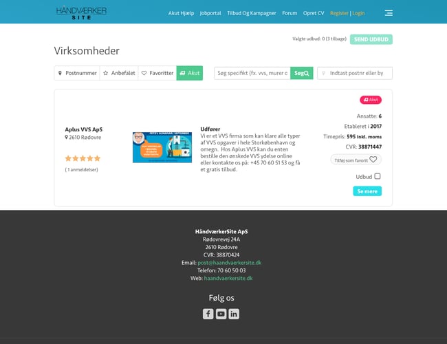 Abonnementsbaseret platform som samler alle håndværkere.