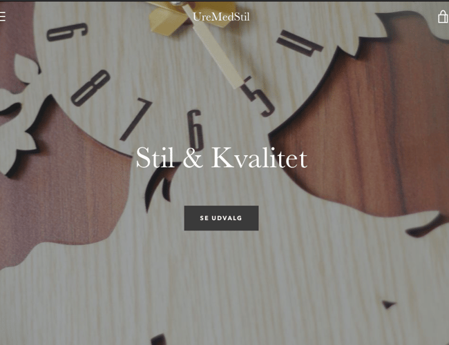 Dropshipping webshop med salg af vægure & alarmer | Leverandør i Danmark