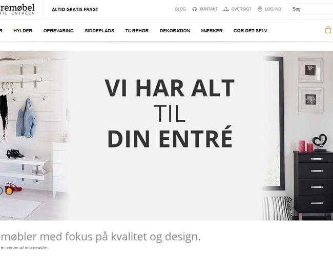 Entremobel.dk - Webshop med stabil passiv indkomst i flere år og stort potentiale