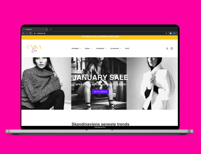 Online Webshop med smukt tøj til Kvinder - 4-5* avance