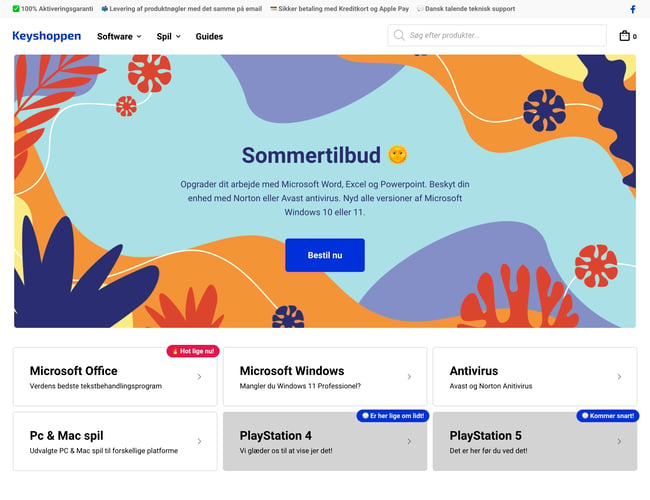 Keyshoppen.dk | Dropshipping af digitale produktnøgler, direkte til din mail