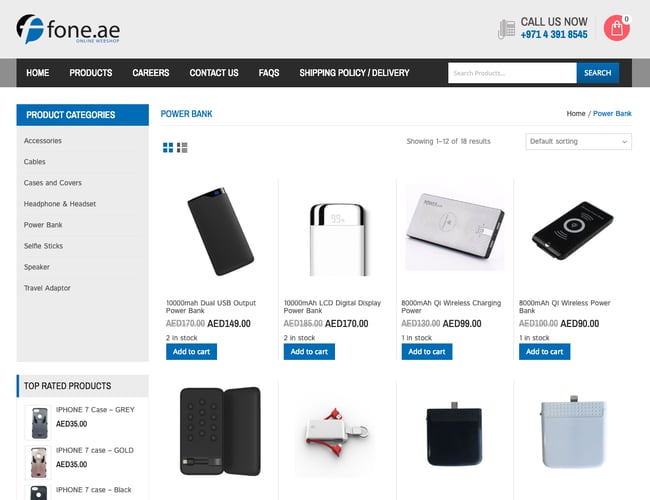 FONE.AE - Mobil webshop med tilbehør i Dubai - Overskud på 21.000kr. i 2018