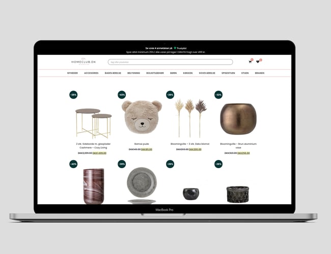 Homeclub.dk - Interiør webshop m. gode muligheder.  