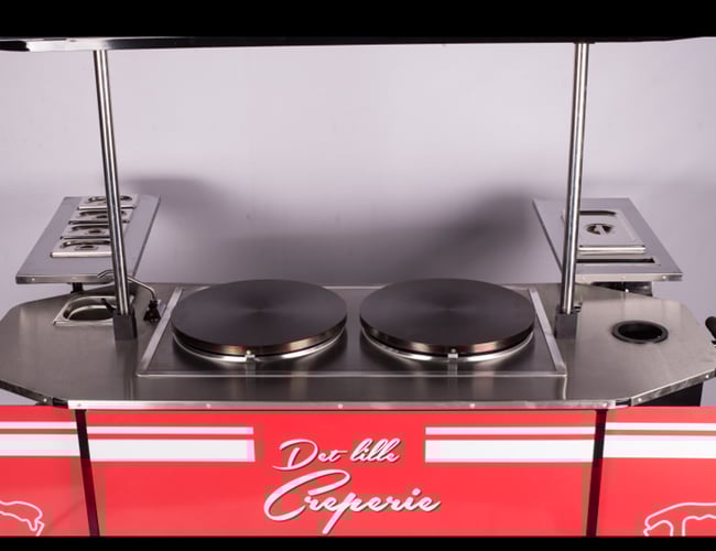 Topmoderne salgsvogn / Pandekagebod NEDSAT