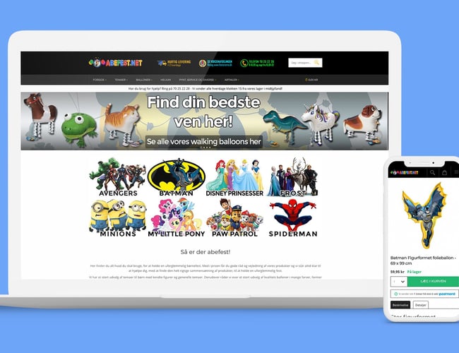 Abefest.net - festudstyr og festartikler til børnfester - Nettoomsætning: 495.497,-