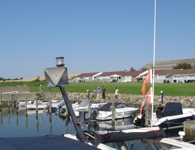 Havn på Nordlangeland med ca. 100 pladser til både og mobilhomes