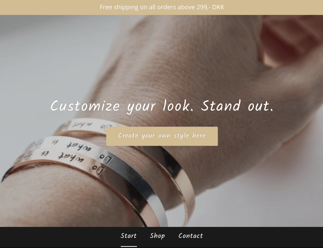 Køreklar dropshipping webshop med populære niche smykker