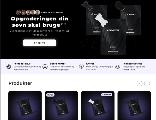 Køreklar webshop med stort potientale 