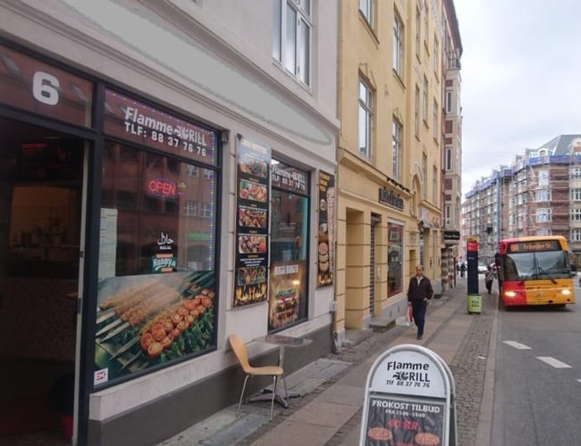 FlammeGrillen på Toftegårds Alle i Valby til salg - stigende omsætning, god beliggenhed