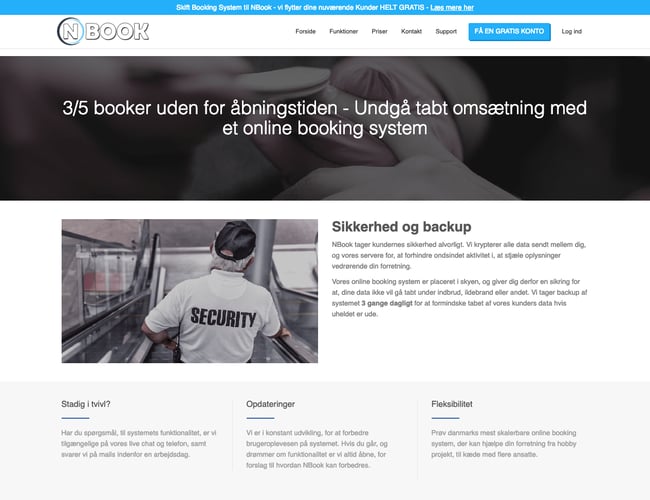 Fleksibelt SaaS online booking system til servicebranchen