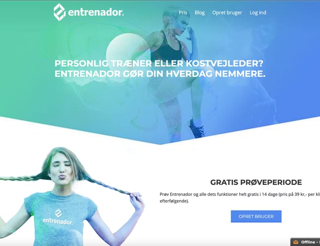 Personlig Træner/Kostvejleder platform sælges - DG på 90%