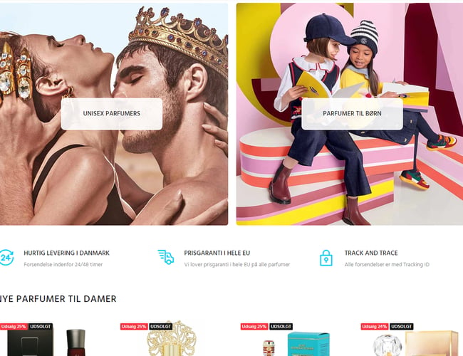 Salg af Parfume Webshop -  Danmarks største udvalg af parfumer.