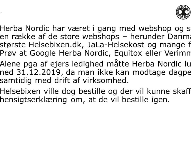 Medejere med it og digitale kompetencer/kapital til drift af webshop kosttilskud - Nordisk koncept