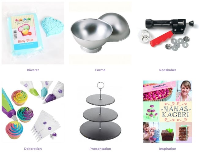 Kendt webshop med salg af bageartikler til både private og professionelle