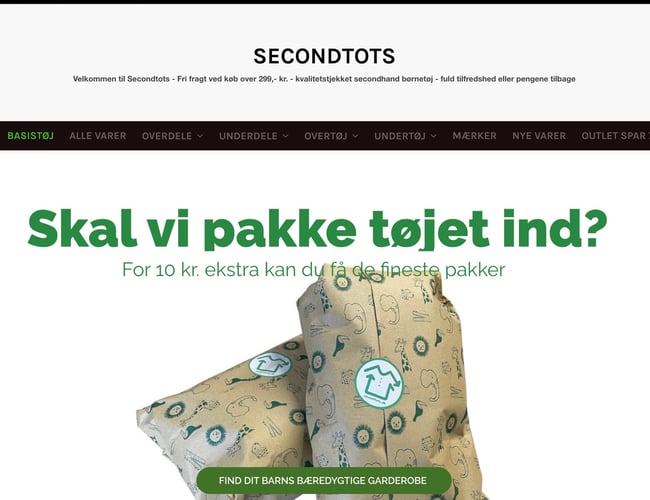 Secondhand Webshop sælges