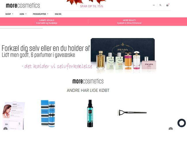 Professionel dropshipping webshop med Parfume, Makeup og hudpleje