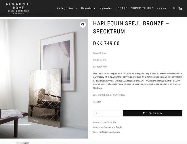 Fuldt etableret bolig og interiør webshop med fantastisk opstart - Dækningsgrad på ca. 25%.