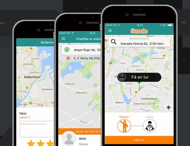 Samkørsel & Levering App - Ligner Uber eller Mover til salg