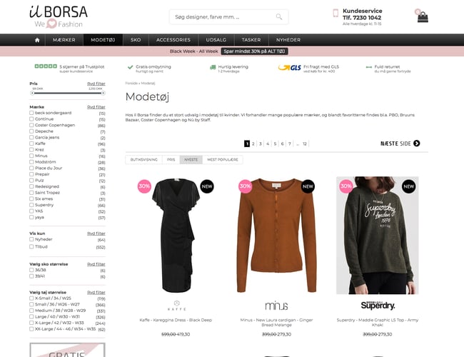 ilborsa.dk - Lækker webshop med modetøj til kvinder sælges -  Overskud tkr. 127