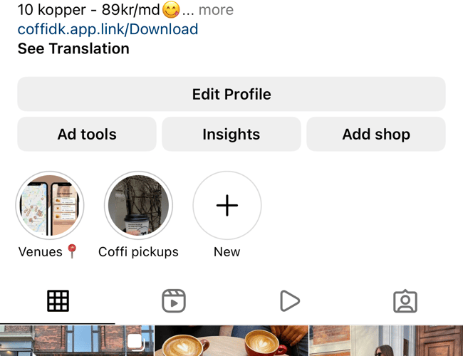 Sælger kaffeabonnement virksomhed - 30+ Samarbejdspartnere (caféer) - App til AppStore/Google play