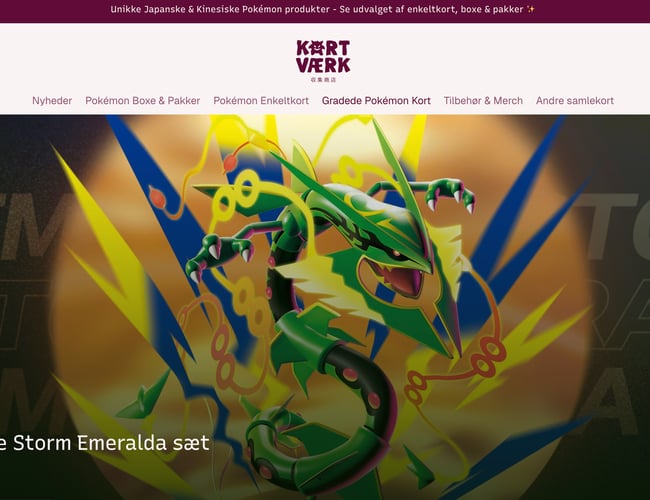 Pokémon & TCG Webshop