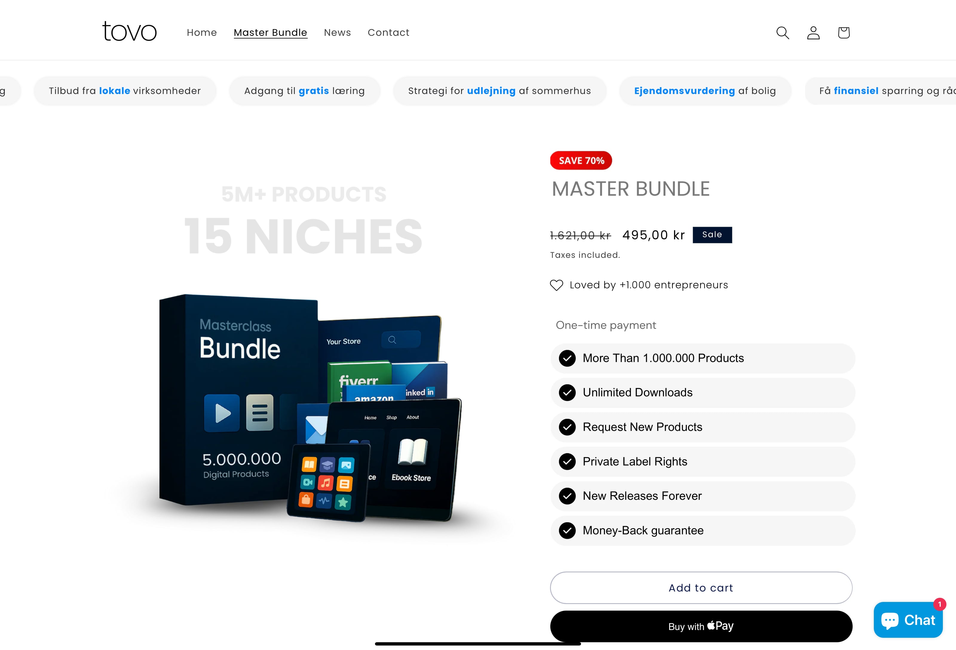 Køreklar webshop på autopilot. Digitale produkter i alle genre med 100% fortjeneste