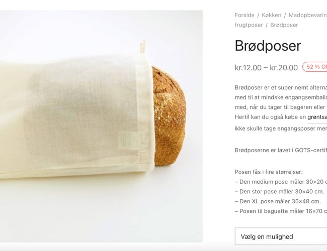 Webshop indenfor bæredygtig livsstil