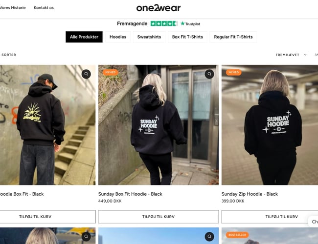 Komplet Streetwear Webshop – Moderne brand med stort vækstpotentiale